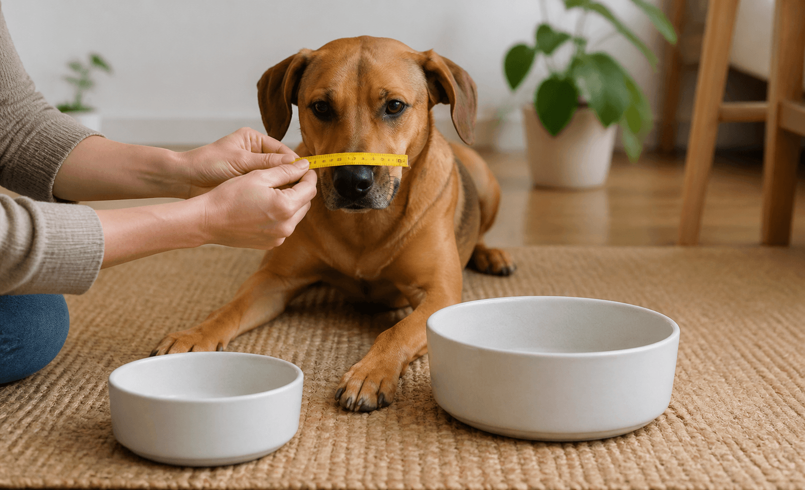 Dog bowl sizing guide